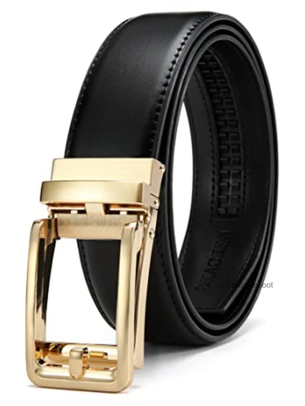 Genuine Leather Ratchet Belt Replacement Strap 1 3/8